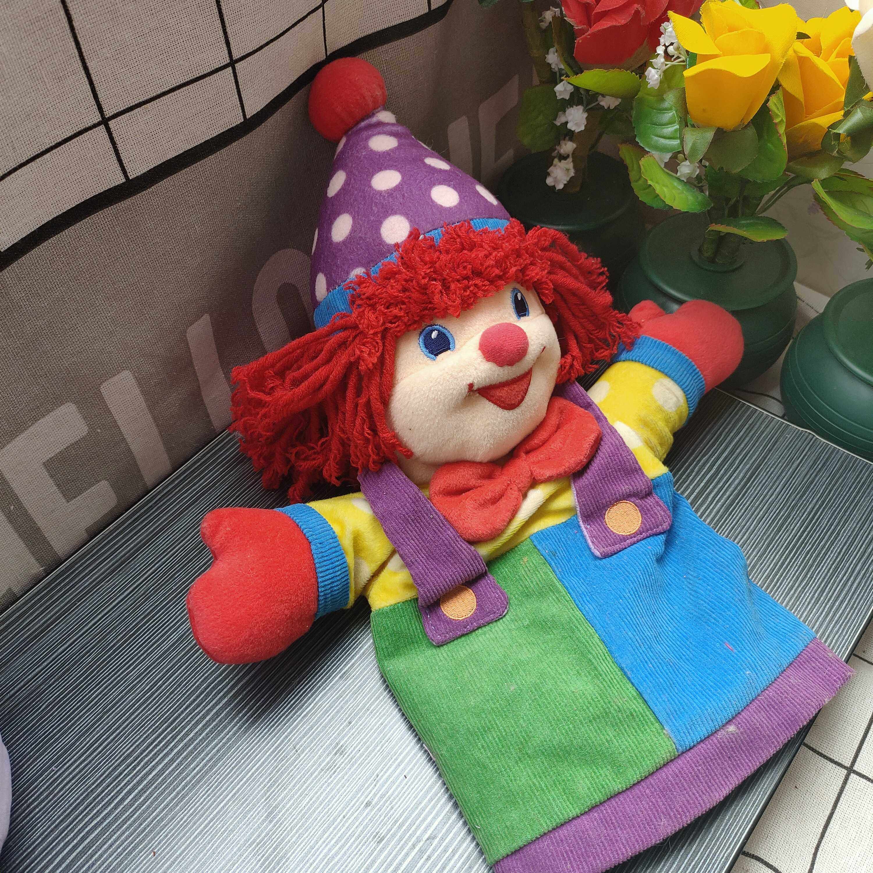 外贸小丑手套玩偶金宝贝亲子游戏互动宝宝宝宝安毛绒布艺类玩具