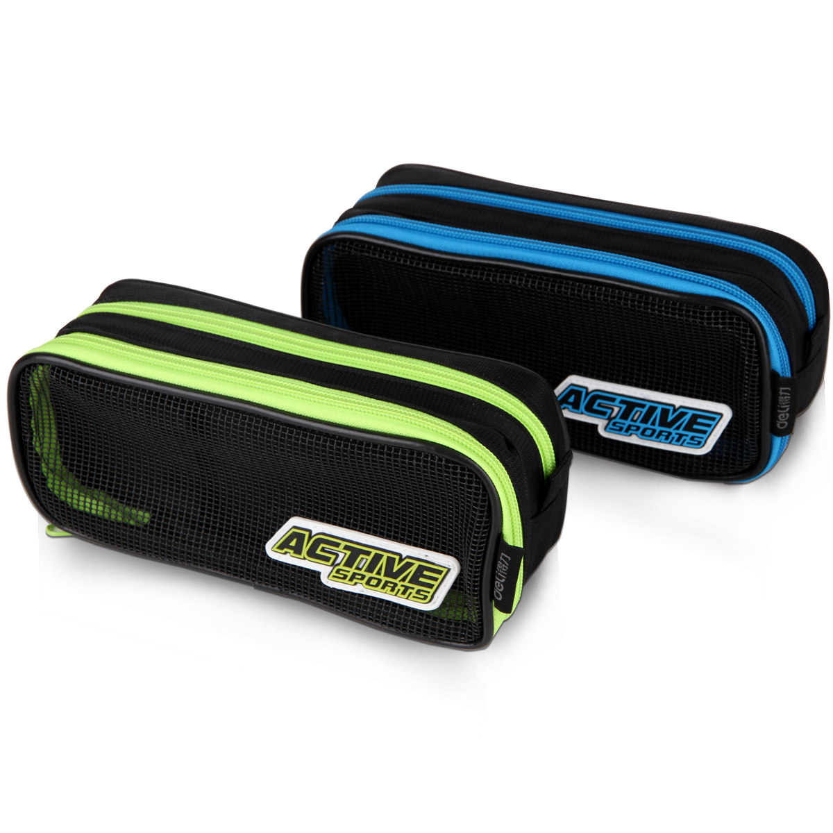 得力笔袋初高中小学生男女多层文具盒大容量多功能帆布笔袋