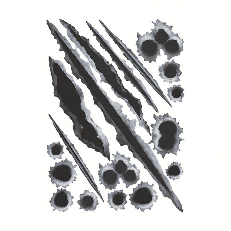 汽车3d立体弹孔车贴车身遮挡刮痕个性创意汽车贴片