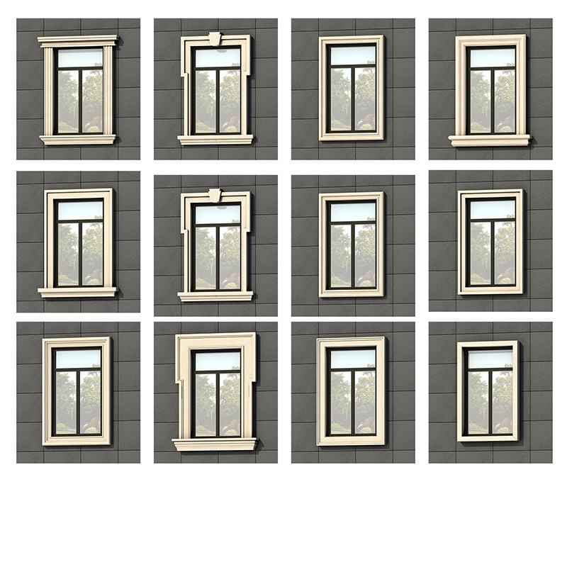 磊盾grc泡沫窗口边框包边框别墅窗户线窗套石膏石膏线条