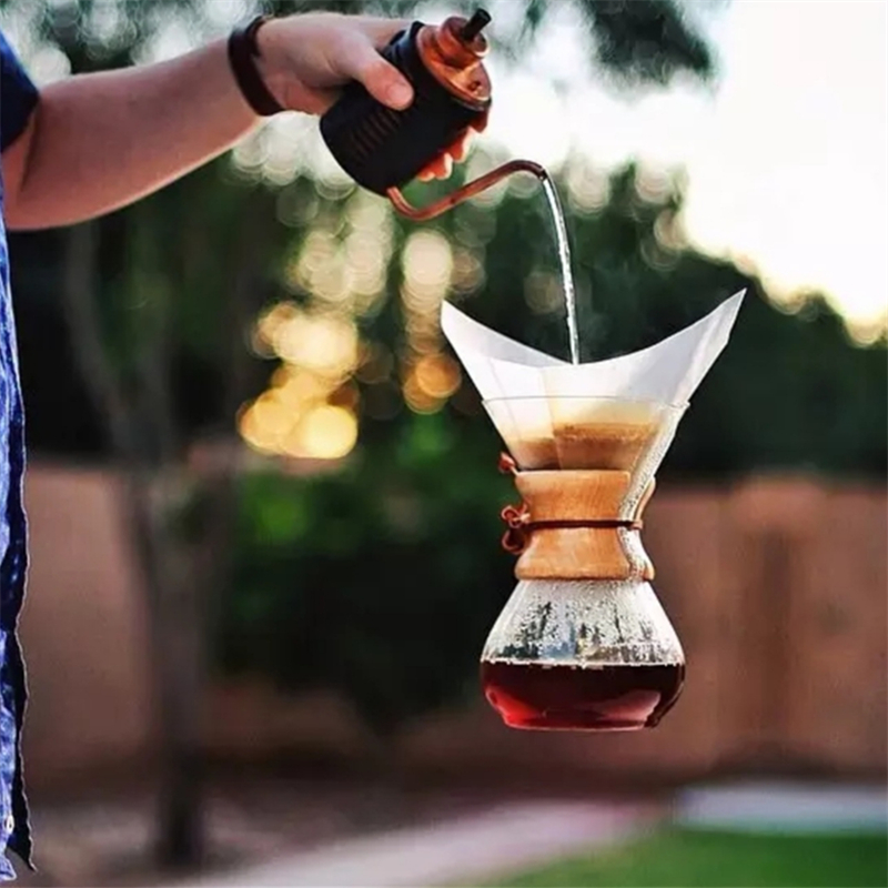 chemex美国正品手冲耐热玻璃咖啡壶法兰绒壶美式咖啡滤纸分享壶