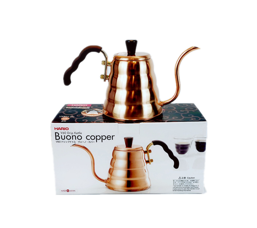 日本原产hario黄铜壶手冲壶咖啡壶v60 drip黄铜滤杯kalita铜壶
