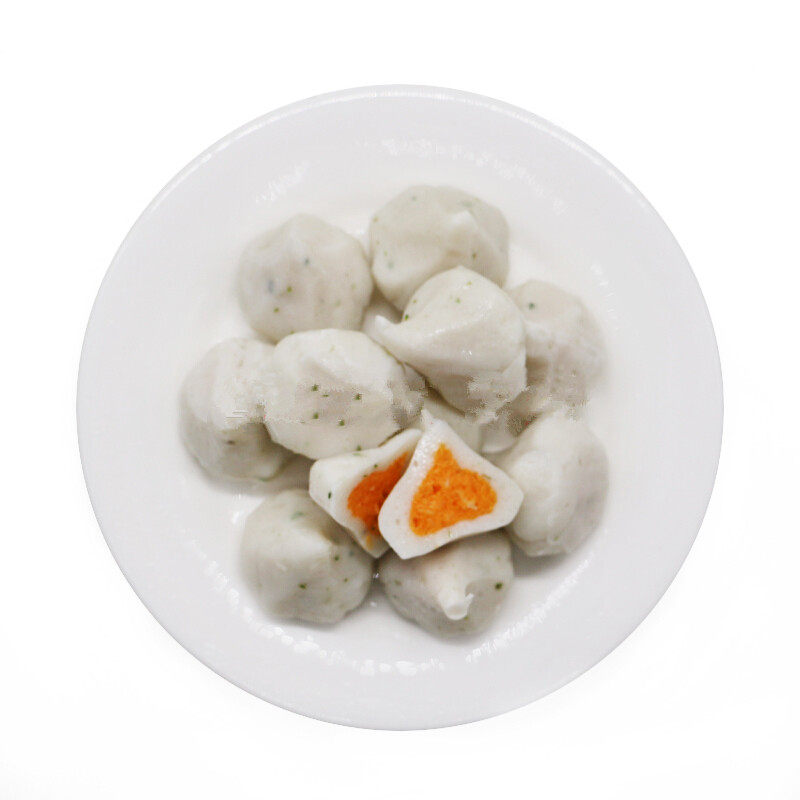 蟹黄250g火锅丸子蟹籽关东煮豆捞食鱼丸2份蟹类制品