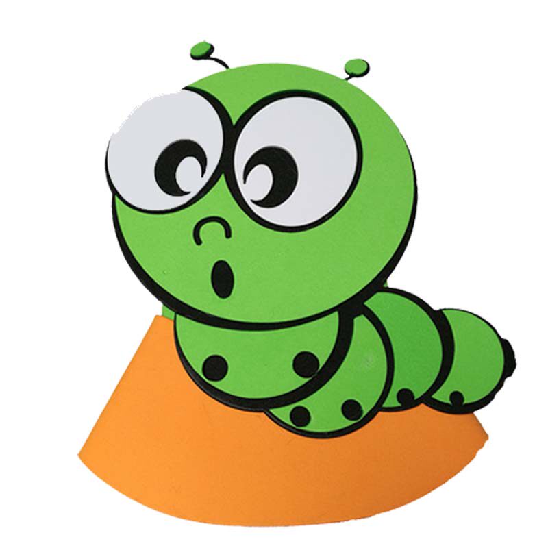 棉花姑娘头饰动物青蛙燕子啄木鸟头套教学用品幼儿园表演道具帽子