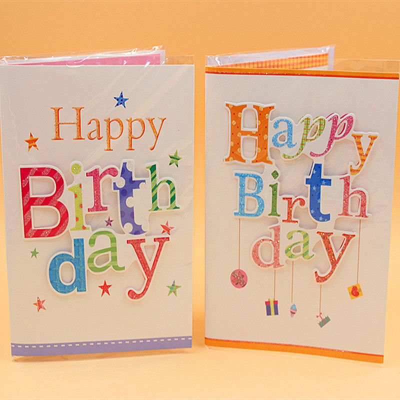 新版高级立体音乐生日贺卡祝福卡贺卡