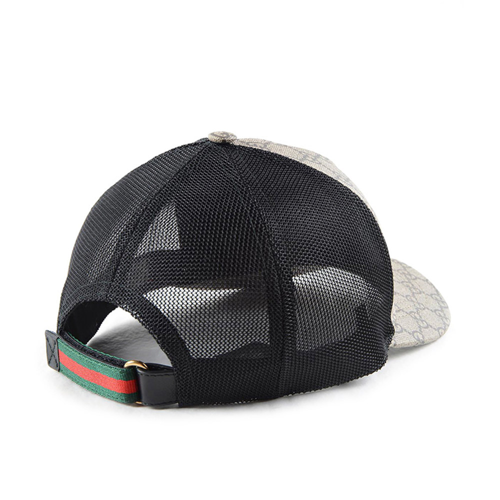 gucci/古驰古奇高级人造帆布蜜蜂印花男士棒球帽