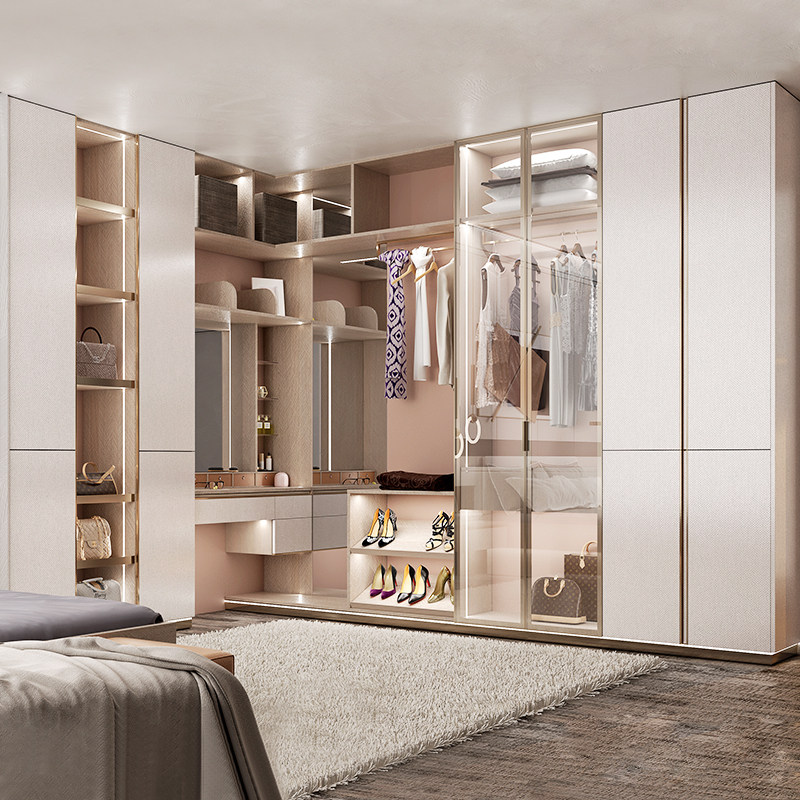 欧派官网衣柜定制全屋柜子电视柜餐边柜北欧风多纳整体家具旗舰店