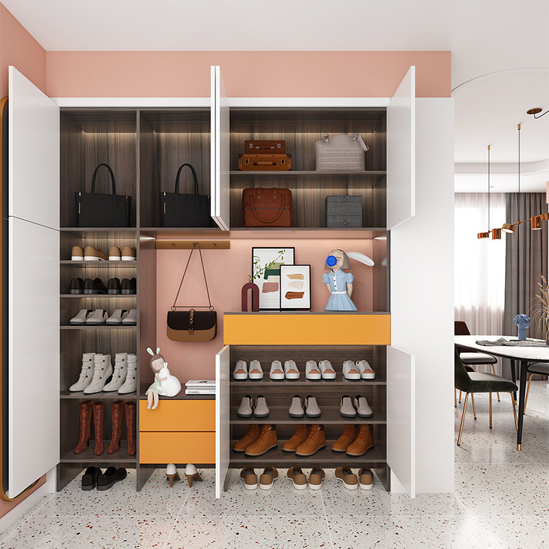 欧派入户鞋柜到顶玄关柜全屋定制柜子整体鞋柜入户柜鞋帽柜定制