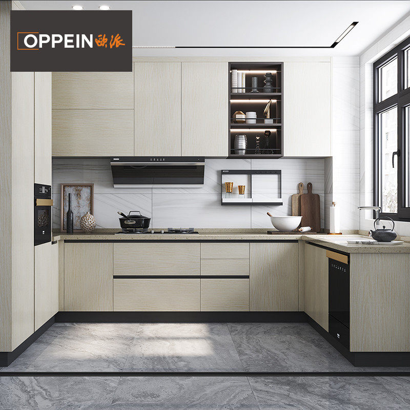 橱柜欧派定制厨房整体厨柜家用组装收纳现代简约整体厨柜
