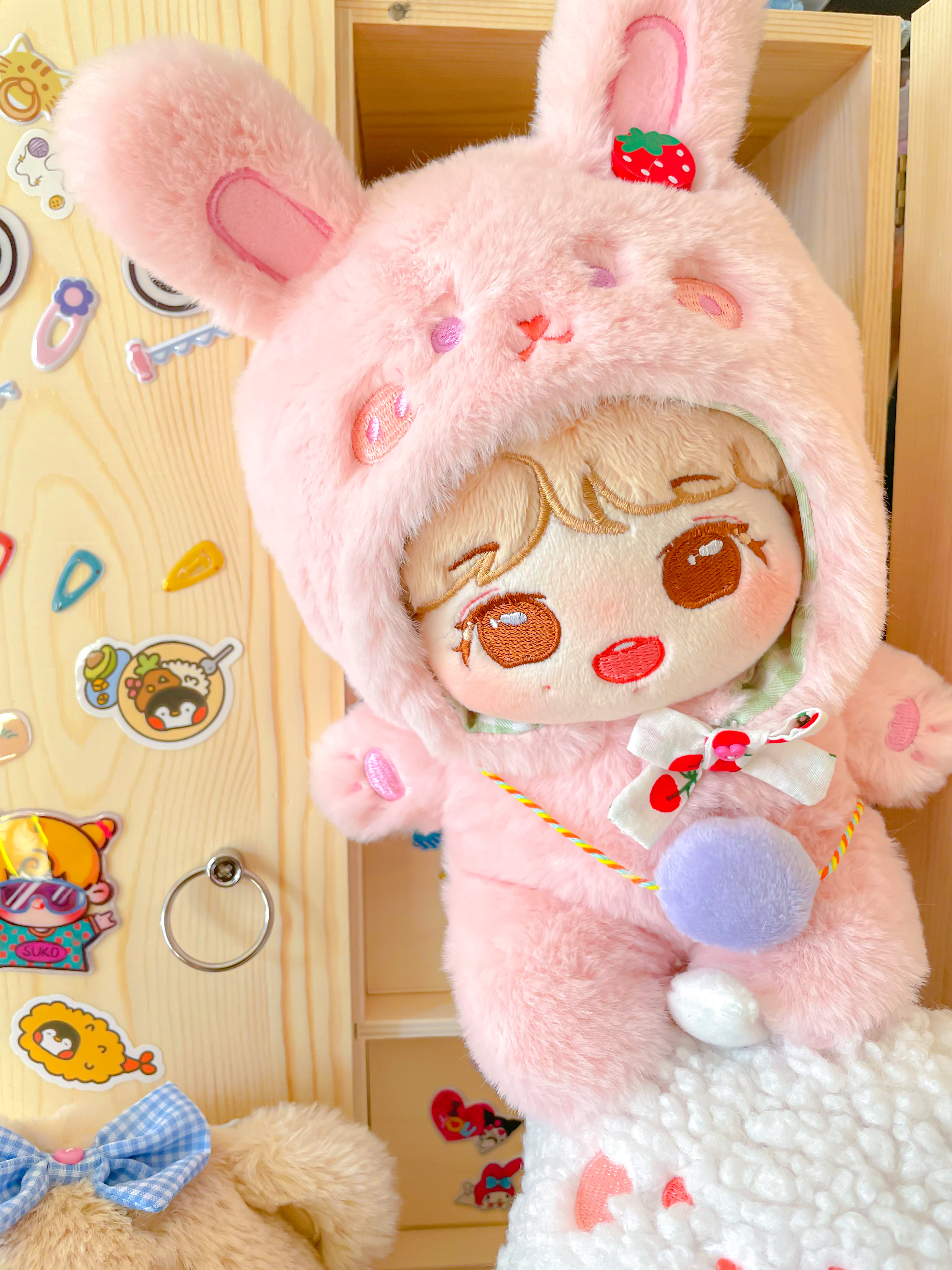 10cm正常体海星体娃包外出包挂包十厘米棉花娃娃衣服睡袋0639销量 2