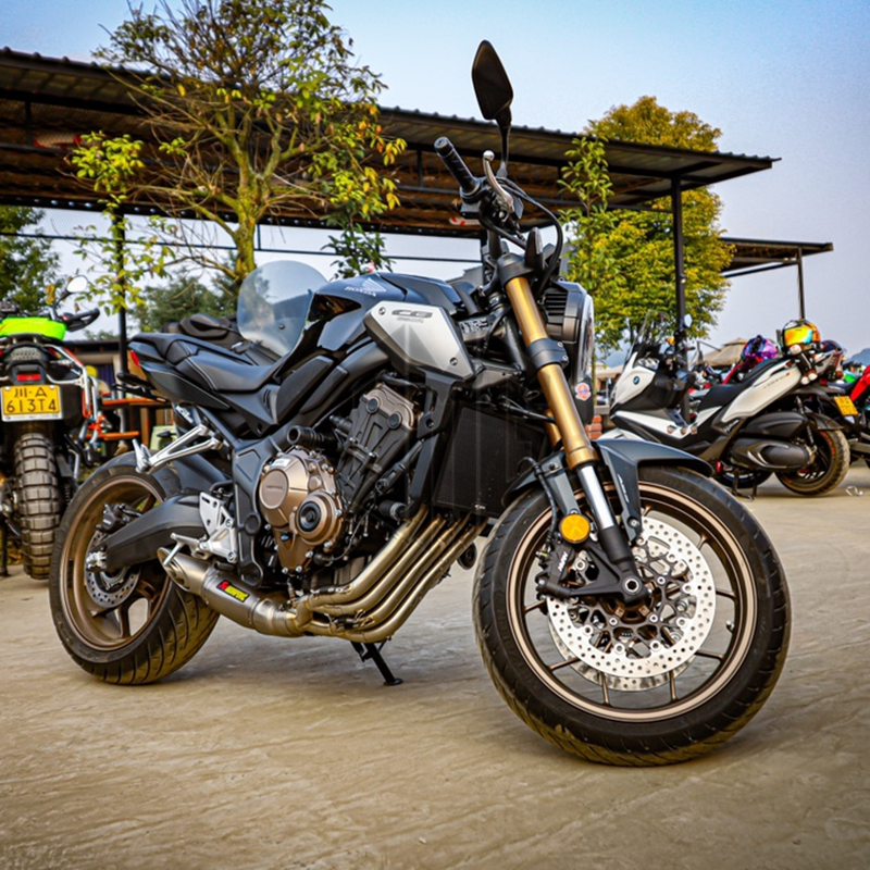 适用本田cb650rcb650fcbr650rcbr650f改装水箱散热器保护盖帽配饰