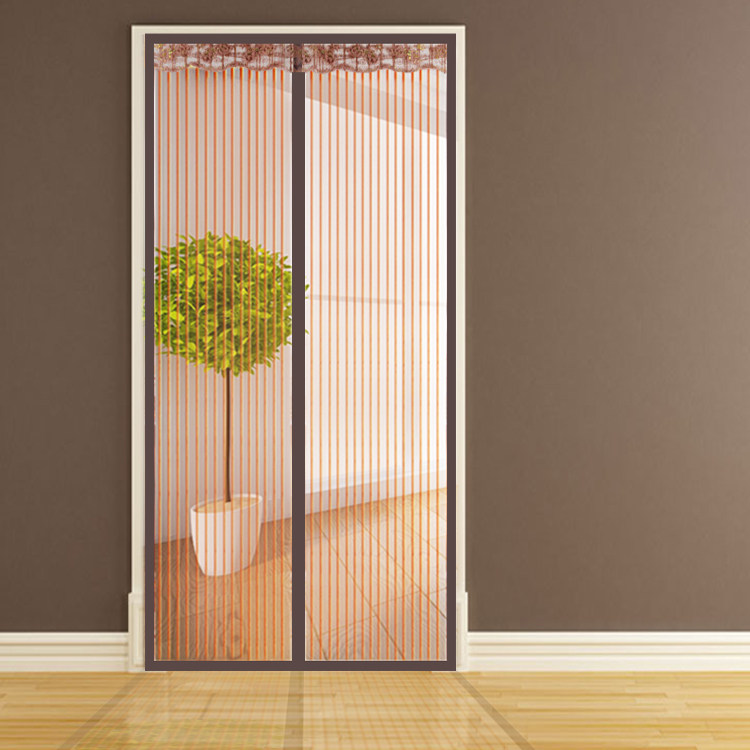 夏季防蚊门帘宝宝磁性软纱门静音魔术贴纱帘家用卧室高档透气纱窗