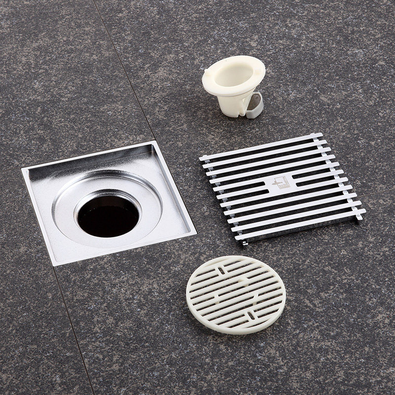 移位地漏全铜大排量地漏套餐潜水艇防臭地漏淋浴房洗衣机阳台薄款