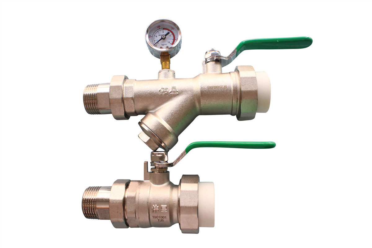 伟星地热球阀地暖水器全铜阀门进出出水过滤器地暖阀门