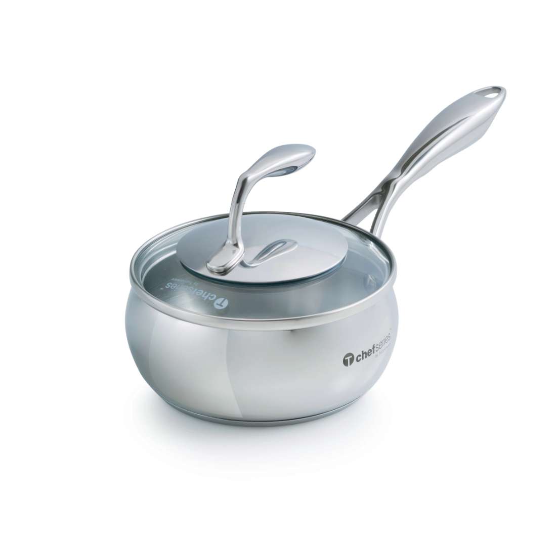 特百惠1l28l至尊精钢连炖锅长柄不锈钢油烟不粘锅炖锅