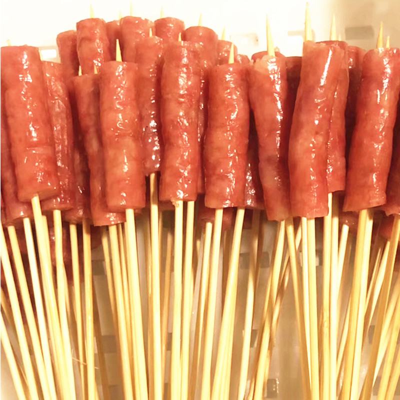 小串广式腊肠一口手把涮串香肠100支油炸食材香肠