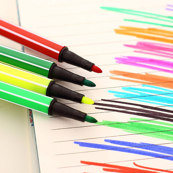 Deli Watercolor Pen Set Primary School Students Washable Color Painting Brush 12 Colors 18 Colors 24 Colors 36 Colors Fine Brush Kindergarten Deli Watercolor Pen Set Primary School Students Washable Color Painting Brush 12 Colors 18 Colors 24 Colors 36 Colors Fine Brush Kindergarten