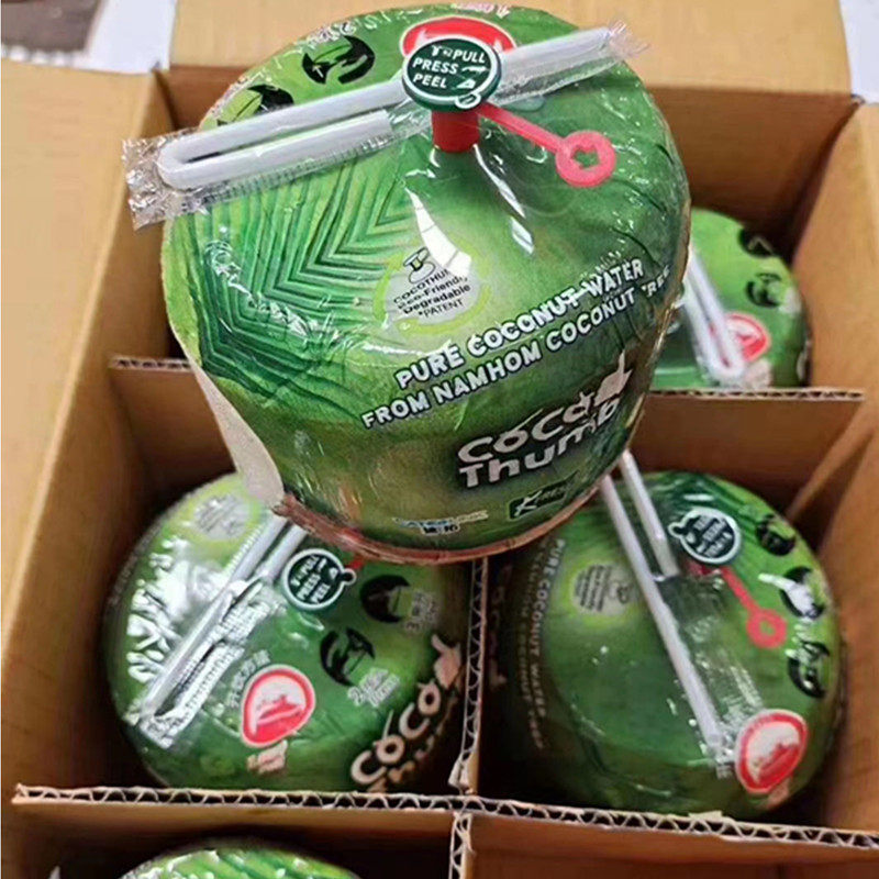 泰国进口易开宝网红coco椰子新鲜易拉罐地雷香水椰青