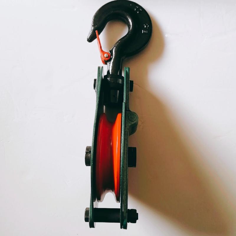 滑车起重巨力力牌挂钩滑轮滚针轴承钢轮开口吊钩起重滑车