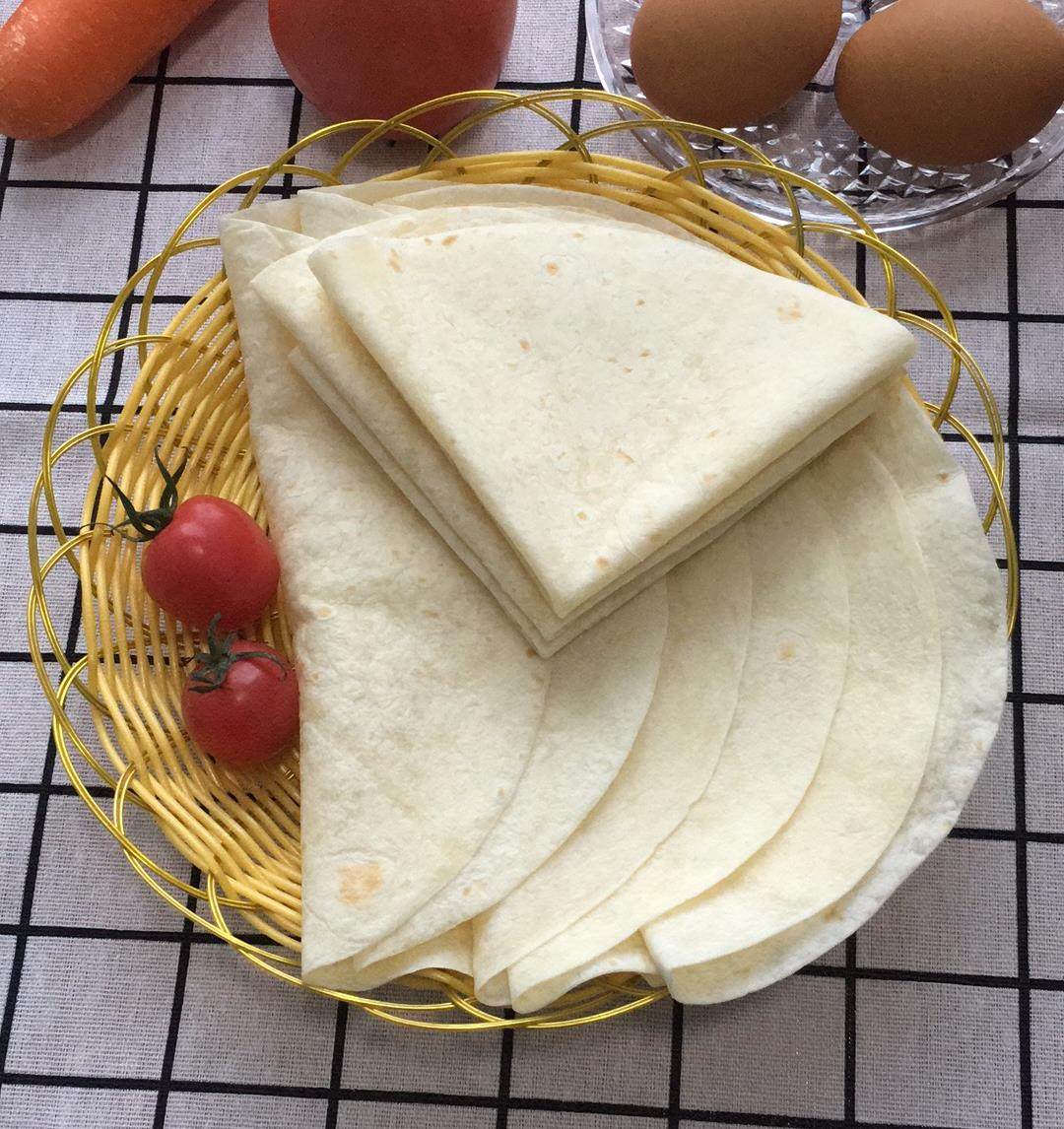 鸡肉面饼卷皮皮卷薄饼8寸肉卷10寸嫩牛五方包点