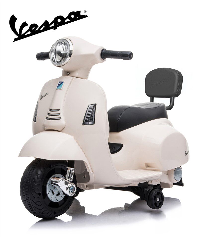 vespa原厂正品儿童电动车复古充电童车摩托车宝宝玩具礼物可坐人 –