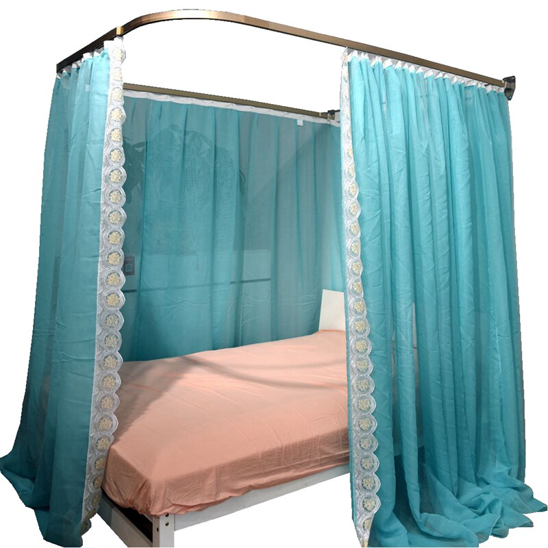 定制打墙导轨蚊帐支架美容院挂墙隔断窗帘诊所蚊帐