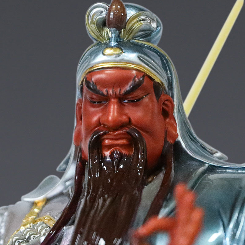 台湾珐琅纯铜关公神像供奉铜像关公站像武财神关二爷关圣帝君摆件