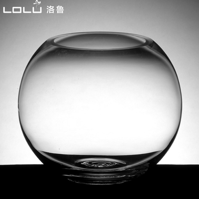 出口德国加厚玻璃鱼缸圆形大号创意鱼缸水族箱乌龟缸金鱼缸客厅