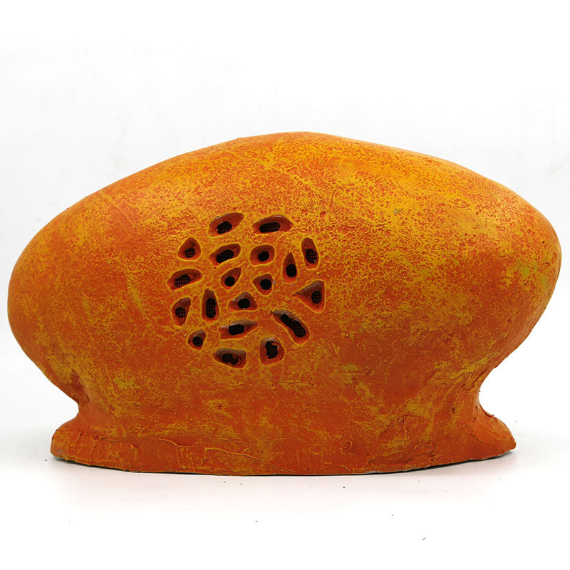 小草音响鹅卵石仿石石头户外草坪音箱园林假山工程解决方案