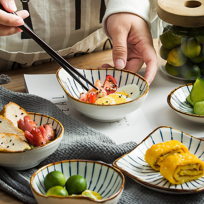 日式小碗 小菜碟 酱料碟 装小菜盘 凉菜盘 陶瓷餐具 景德镇 味碟