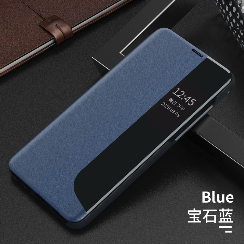 适用华为mate40pro手机机壳mate20翻盖接听lyaal00智能手机保护套