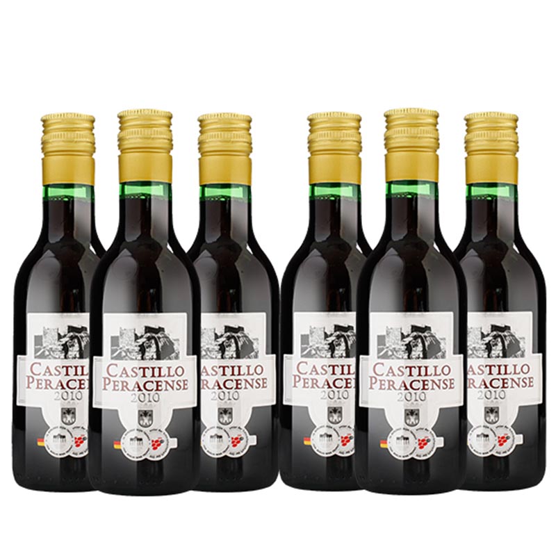 西班牙进口红酒小瓶187ml迷你干红晚安葡萄酒6支干红静态葡萄酒