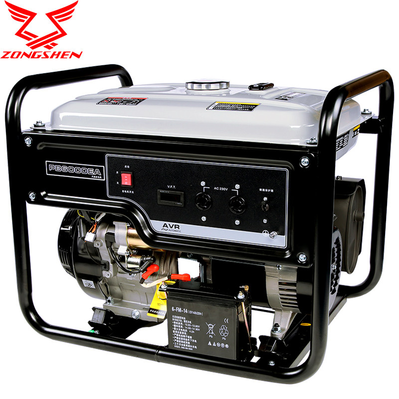 宗申发电机 家用小型220v 3000w静音汽油5/7千瓦单相三相等功率