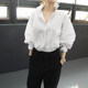 Yanrong 2020 autumn new women's tops all-match blouses are thin striped long-sleeved blouses Yanrong 2020 autumn new women's tops all-match blouses are thin striped long-sleeved blouses
