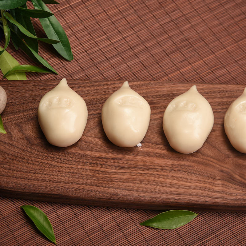 台州温岭农家手工糯米炊圆猪肉圆咸圆麻糍特产年糕