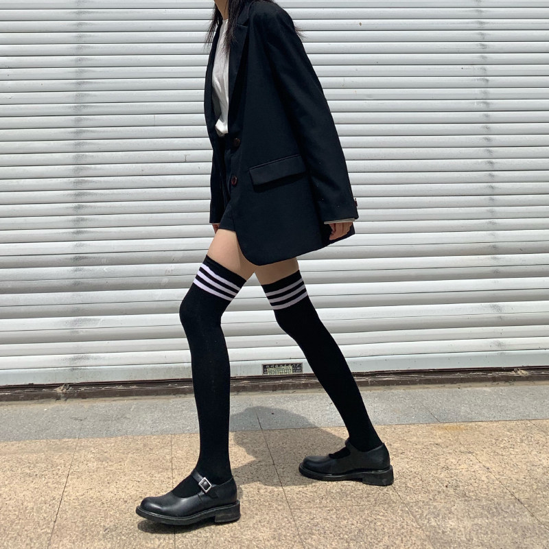 筒袜袜子女高筒袜长袜夏季街头日系长筒过膝jk长筒袜
