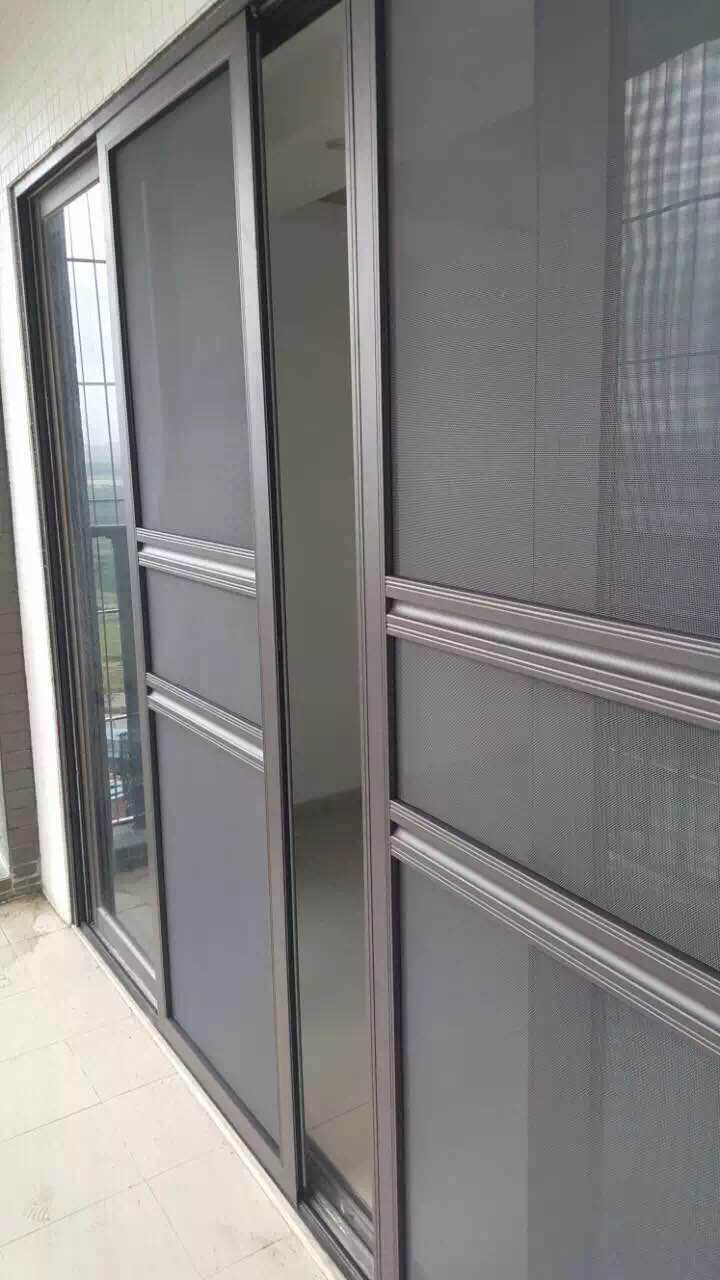 落地推拉纱门纱窗凤铝金刚网防蚊防老鼠窗纱纱窗