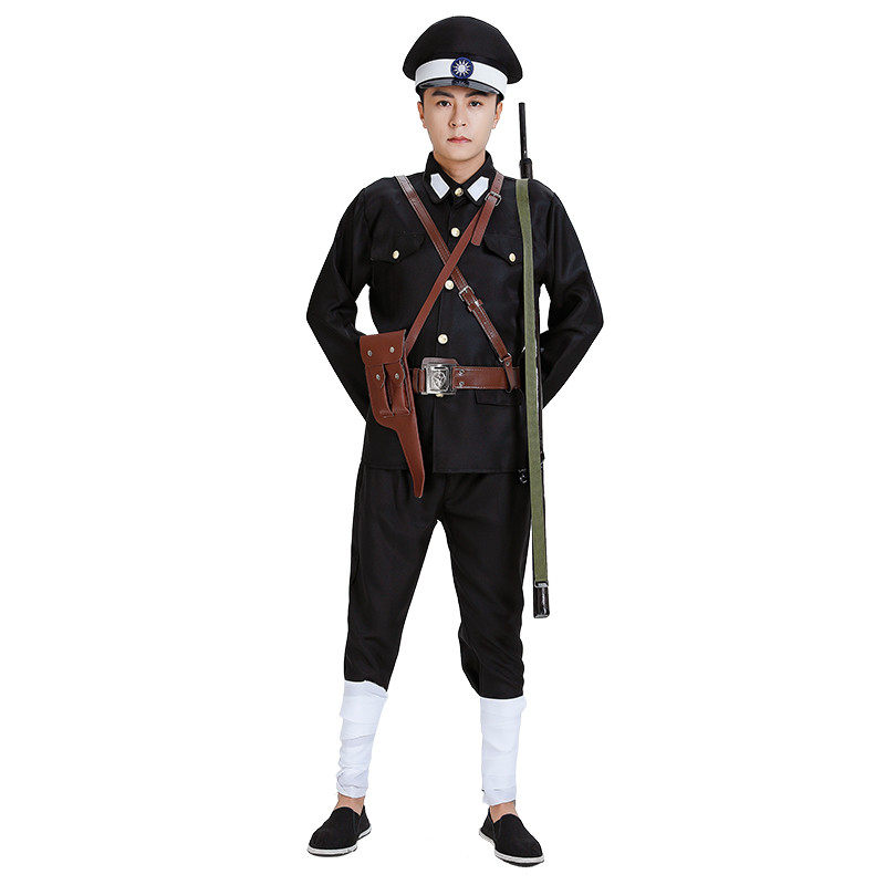 民国军装军官官服国民党男女特务演出表演伪军儿童演出服