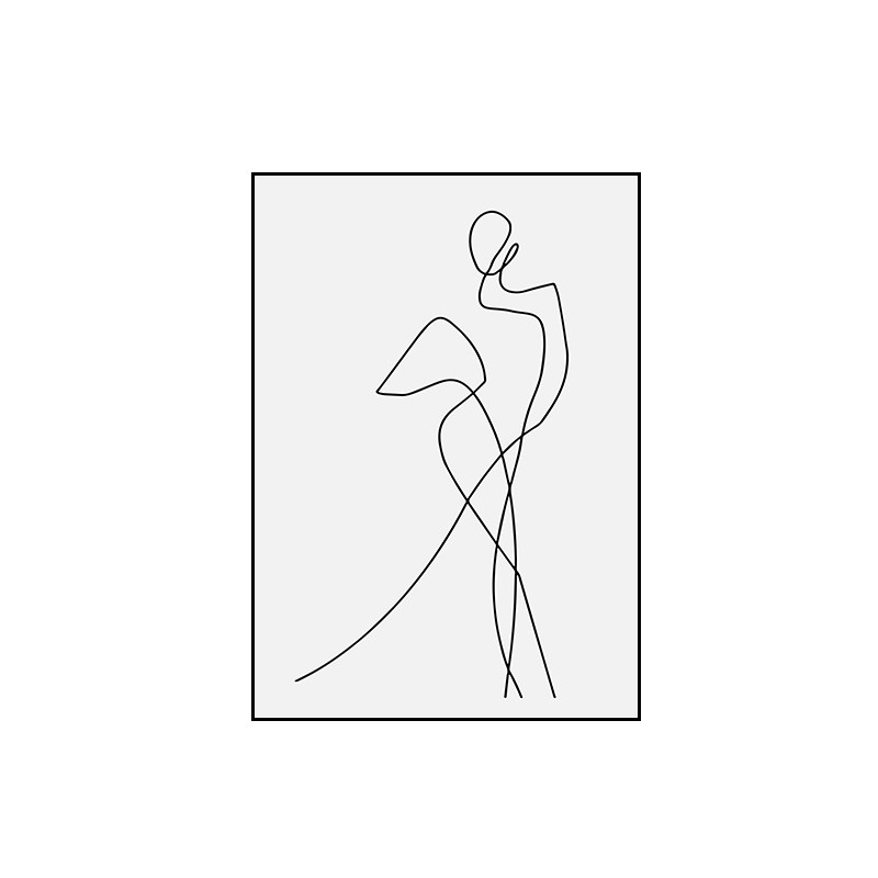 现代简约ins抽象线条玄关装饰挂画北欧风极简艺术卧室客厅墙壁画