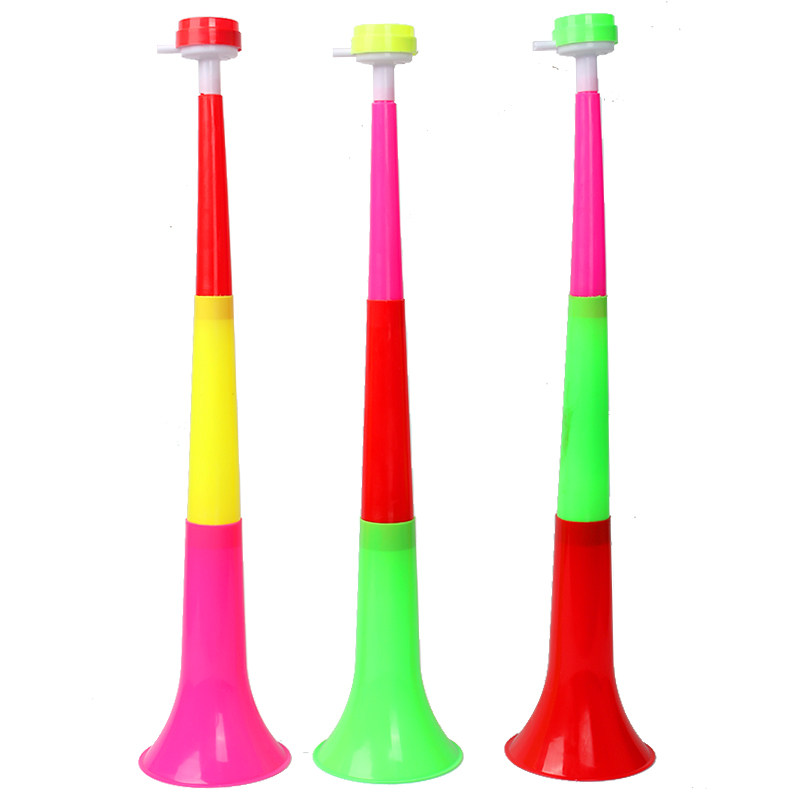 三节大号伸缩喇叭小孩可吹儿童活动加油助威吹奏玩具
