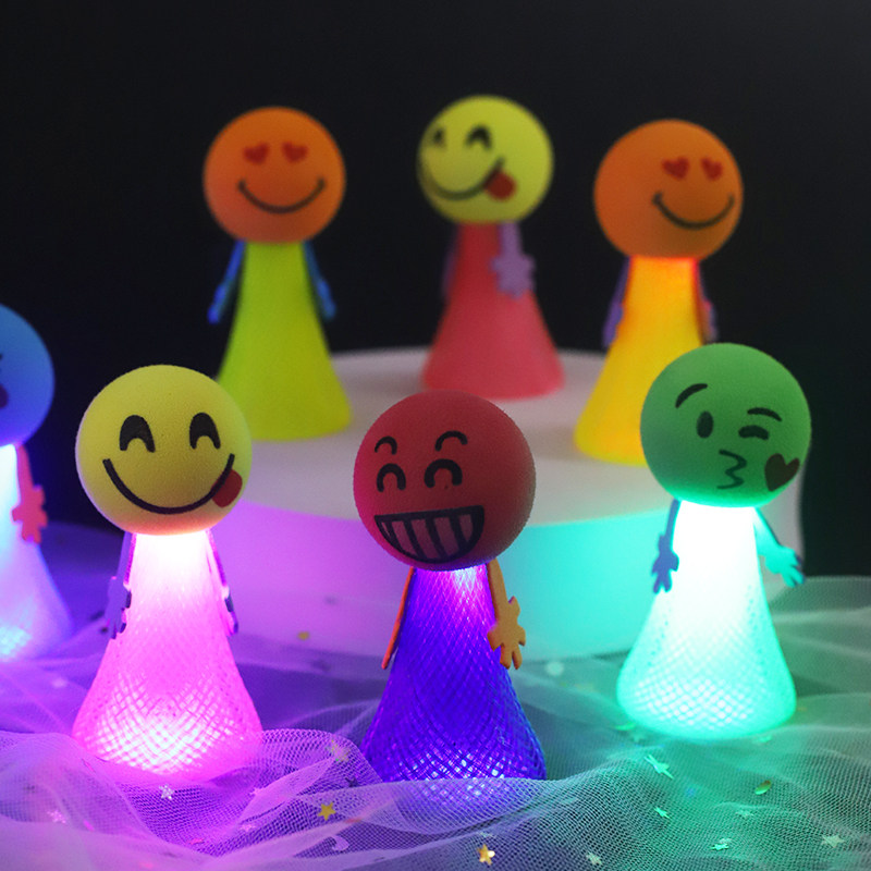 弹跳小人玩具一跳解压跳跳人跳跳娃娃弹力发光发光玩具