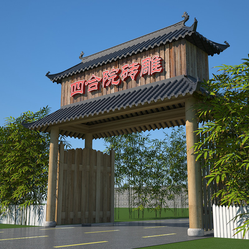 四合院仿古瓦pvc瓦树脂瓦屋檐防水瓦塑料瓦双层农家院门头厂家