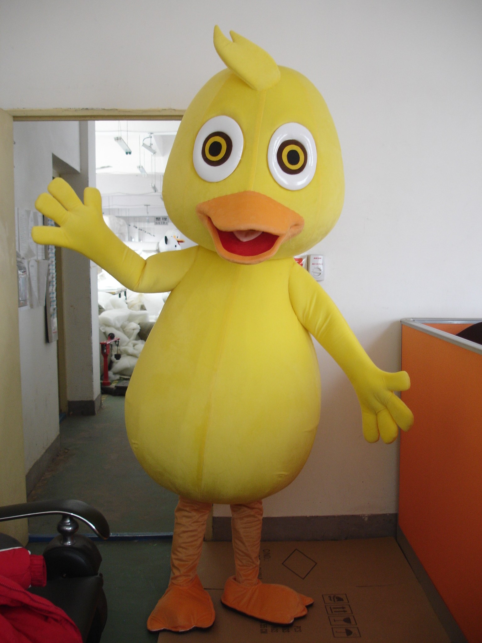 抖音小黄鸭派传单卡通人偶服装成人玩偶服动漫大黄