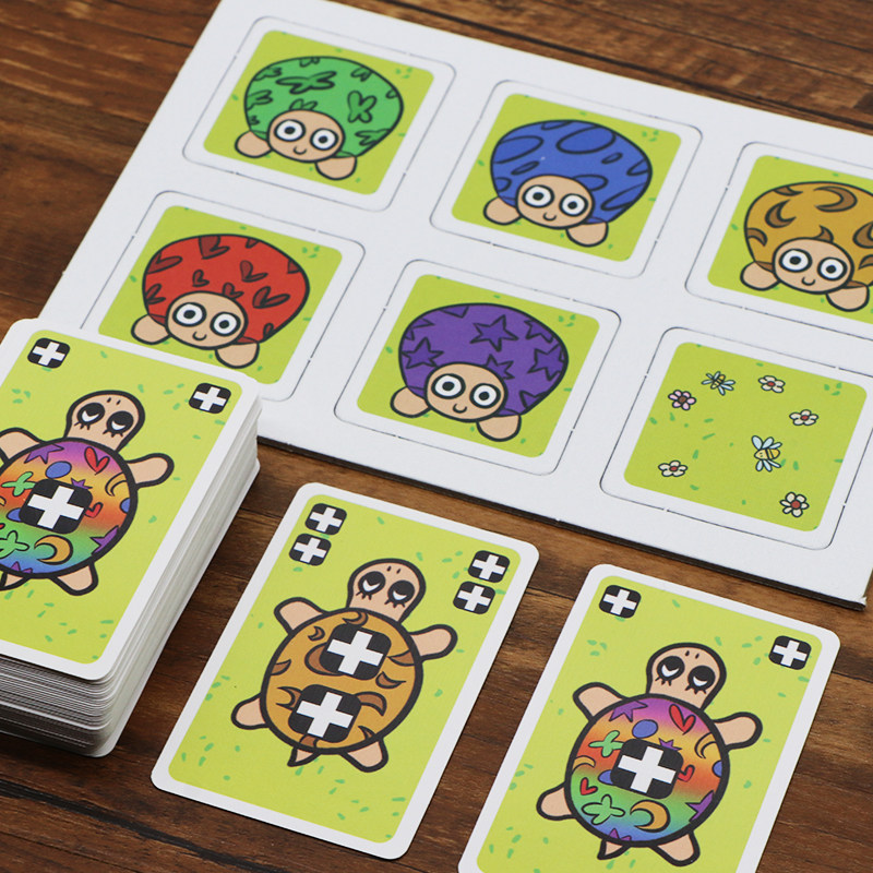 跑跑龟桌游卡牌亲子儿童成年成人多人休闲聚会游戏益智玩具二人