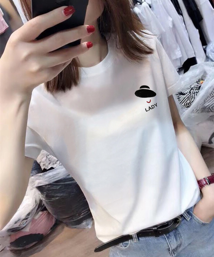 2020新款洋气小衫欧货打底白色t恤女宽松上衣服夏装纯棉短袖ins潮