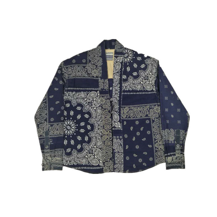 gc出品 sonofloong bandana lhamo shirt腰果花衬衫道袍 非visvim