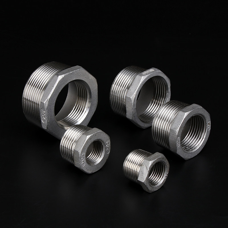 不锈钢补芯管件补心丝扣内外接头4分6分1寸接头