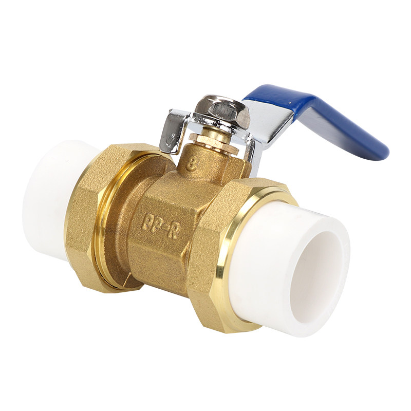 ppr铜阀门 ppr双活接球阀 ppr暖气活接球阀20 25 32 热熔式焊接阀