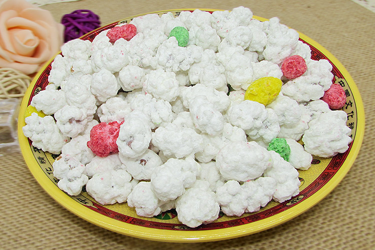 东北老式白粘豆花生香酥雪花豆裹衣皮糖豆休闲花生