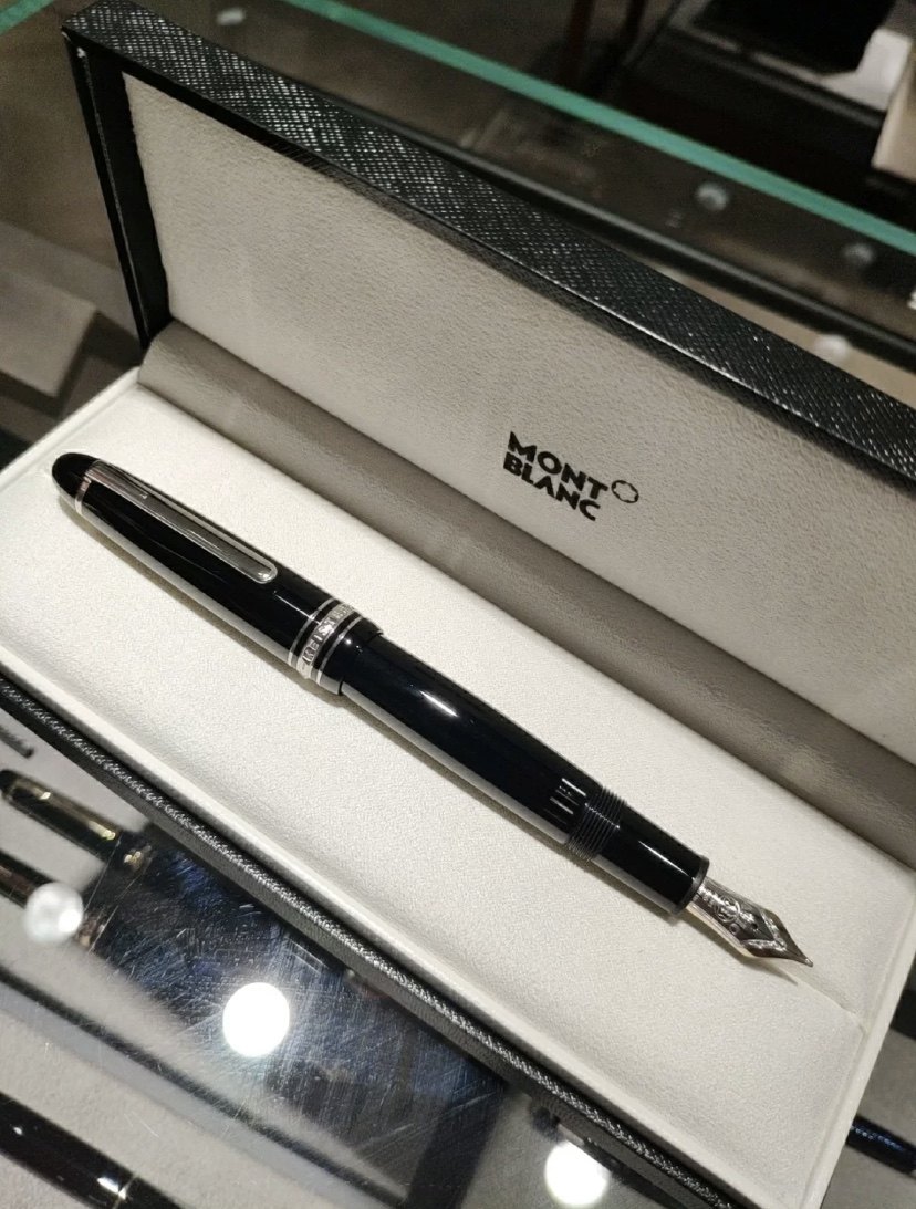 德国万宝龙钢笔专柜正品p145大班14k典墨水笔钢笔